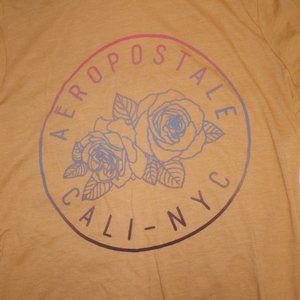 Aeropostale Yellow Graphic Tee